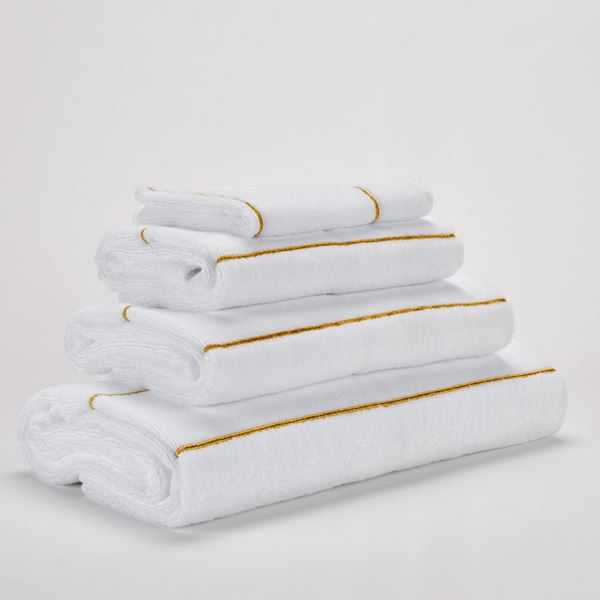 Lara Towel - White Gold